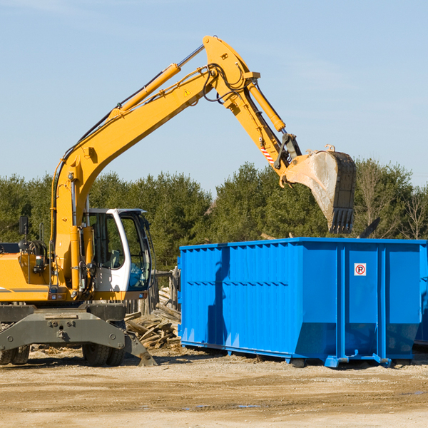 can i choose the location where the residential dumpster will be placed in Hico TX